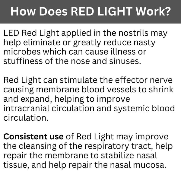 Red Light Therapy for Nose, Red Light Nose Therapy, Sinusitis, Rhinitis Device Red Nose Light