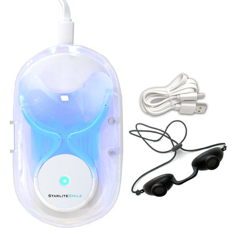 NEW! RED, BLUE, & RED+BLUE. Red and Blue Light Gum Therapy, Sterilizing Case & Goggles,Toothache Relief Bleeding Gums, Gum Health Repair Gum Stimulator. Wireless. Rechargable. Whitening Accelerator.