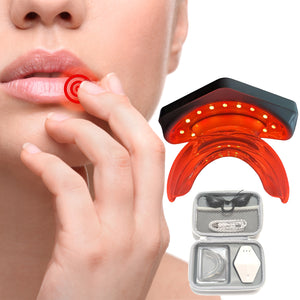 SorNoMor Red Light Lip Therapy for Cold Sores, Infrared Light Therapy & Red Light Lip Plumper.