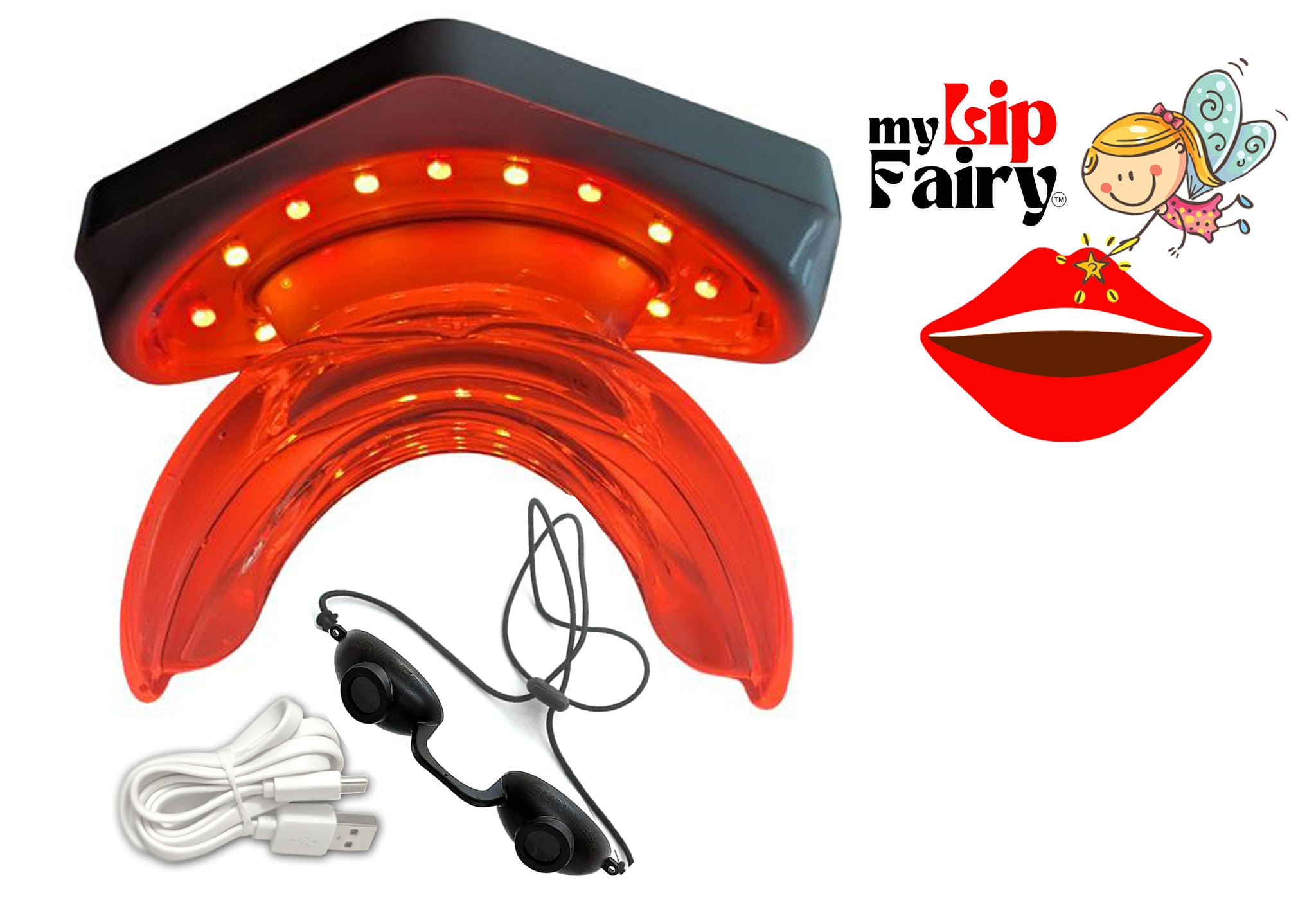 My Lip Fairy Red Light Lip Therapy Infrared Light Therapy & Red Light Lip Plumper.