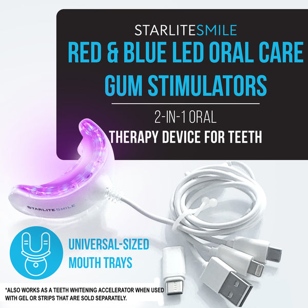 Red and Blue Light Therapy Gum Disease Treatment, Toothache, Tooth Pain