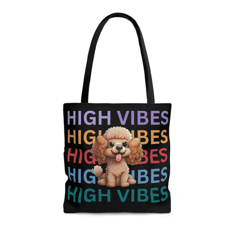 High Vibes Inspirational Tote Bag, Poodle Mom Tote Bag, Inspirational Tote, Tote Bags Quote, Spiritual Tote Bag, Spiritual Gifts, Dog Mom
