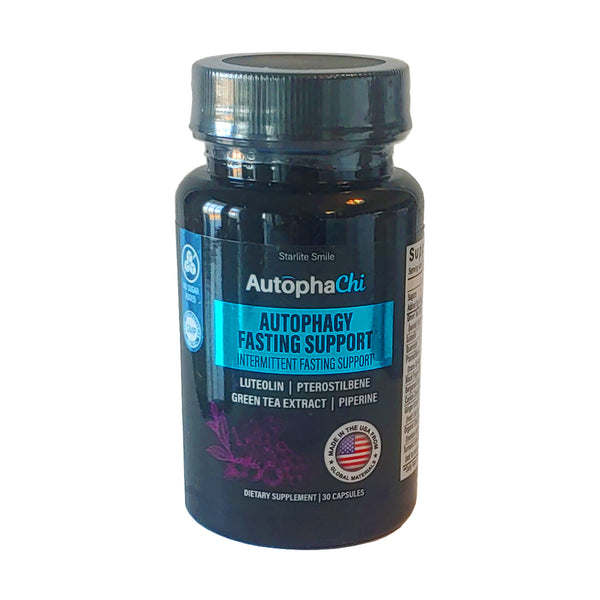 Fasting for Health, Energy Booster and Hunger Control, Autophagy and Intermittent Fasting Support, Luteolin, Pterostilbene, Green Tea Extract, Piper Nigrum, Quercitin, Fasting for Weight Loss — AutophaChi (AF)