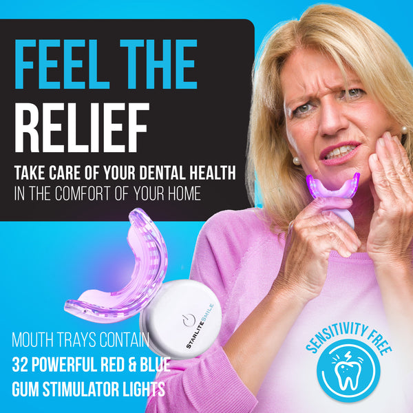 Gum Disease Light, Gum Stimulator, Red Light Therapy, Periodontal Oral Care, Blue Light Therapy, May Help Reduce Tooth Pain Quickly | May Help with issues from Receding Gums & Toothach